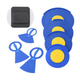 Maxbell 5Pcs Drum Mutes Silicone and 3 Cymbal Mutes Easy to Install Drum Sound Mutes Blue