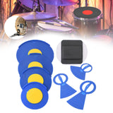 Maxbell 5Pcs Drum Mutes Silicone and 3 Cymbal Mutes Easy to Install Drum Sound Mutes Blue