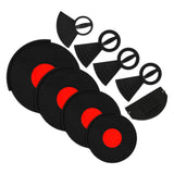 Maxbell 9Pcs Drum Mute Pads Portable Quiet Practicing Pad Dampers Eliminates Sustain