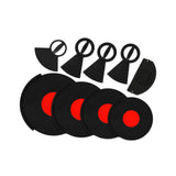 Maxbell 9Pcs Drum Mute Pads Portable Quiet Practicing Pad Dampers Eliminates Sustain