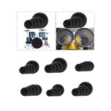Maxbell 5x Drum Silent Mute Drum Pad Double Sided Silent Drum Pad for Drum Players 10 12 14 16 22in
