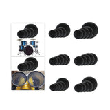 Maxbell 5x Drum Silent Mute Drum Pad Double Sided Silent Drum Pad for Drum Players 10 12 14 16 22in
