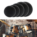 Maxbell 5x Drum Silent Mute Drum Pad Double Sided Silent Drum Pad for Drum Players 10 12 14 14 20in