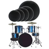 Maxbell 5x Drum Silent Mute Drum Pad Double Sided Silent Drum Pad for Drum Players 10 12 13 14 18in