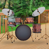 Maxbell 5x Drum Head Transparent Accessories Practical Sturdy Drum Parts Easy to Use max 22in