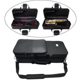 Maxbell Alto Saxophone Case External Pocket Carry Case Thick Padded Alto Sax Gig Bag