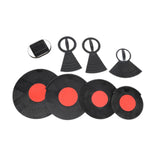 Maxbell 8Pcs Drum Mute Pads Dampers Quiet Practicing Pad Reusable Eliminates Sustain