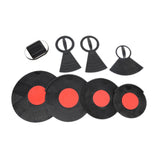 Maxbell 8Pcs Drum Mute Pads Dampers Quiet Practicing Pad Reusable Eliminates Sustain