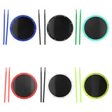 Maxbell 12inch Practice Drum Pad Portable Drumsticks Included for Gifts Home Student Blue