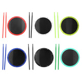Maxbell 12inch Practice Drum Pad Portable Drumsticks Included for Gifts Home Student Blue