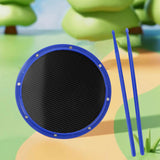 Maxbell 12inch Practice Drum Pad Portable Drumsticks Included for Gifts Home Student Blue