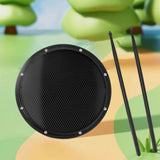 Maxbell 12inch Practice Drum Pad Portable Drumsticks Included for Gifts Home Student Black