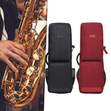 Maxbell Saxophone Shoulder Bag Shockproof Saxophone Storage Case for Instruments Gig black