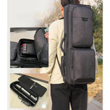 Maxbell Saxophone Shoulder Bag Shockproof Saxophone Storage Case for Instruments Gig black