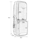 Maxbell Saxophone Shoulder Bag Shockproof Saxophone Storage Case for Instruments Gig black
