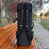 Maxbell Saxophone Shoulder Bag Shockproof Saxophone Storage Case for Instruments Gig black
