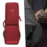 Maxbell Saxophone Shoulder Bag Shockproof Saxophone Storage Case for Instruments Gig red