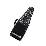 Maxbell Flute Storage Case Bag Patterned Flute Handbag for Vertical Flutes Recorders black