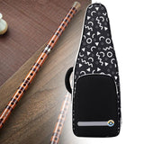 Maxbell Flute Storage Case Bag Patterned Flute Handbag for Vertical Flutes Recorders black