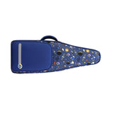 Maxbell Flute Storage Case Bag Patterned Flute Handbag for Vertical Flutes Recorders blue