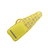 Maxbell Flute Storage Case Bag Patterned Flute Handbag for Vertical Flutes Recorders yellow