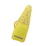 Maxbell Flute Storage Case Bag Patterned Flute Handbag for Vertical Flutes Recorders yellow