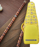 Maxbell Flute Storage Case Bag Patterned Flute Handbag for Vertical Flutes Recorders yellow