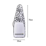 Maxbell Flute Storage Case Bag Patterned Flute Handbag for Vertical Flutes Recorders white