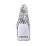 Maxbell Flute Storage Case Bag Patterned Flute Handbag for Vertical Flutes Recorders white