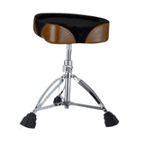 Maxbell Drum Throne for Kids Adults Thicken 28mm Pipe with Anti Slip Feet Drum Chair brown saddle surface