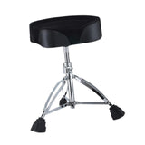 Maxbell Drum Throne for Kids Adults Thicken 28mm Pipe with Anti Slip Feet Drum Chair black saddle surface