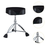 Maxbell Drum Throne for Kids Adults Thicken 28mm Pipe with Anti Slip Feet Drum Chair black saddle surface