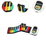Maxbell Roll up Piano Electric Hand Roll Piano Keyboard for Programming Travel Adult 49 keys color