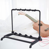 Maxbell Multi Guitar Stand Rack 5 Slot Foldable for Electric Acoustic Guitars Studio