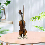 Maxbell Foldable Violin Stand Holder Floor Musicians Trip Save Space Extended Rack