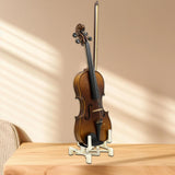 Maxbell Foldable Violin Stand Holder Floor Musicians Trip Save Space Extended Rack