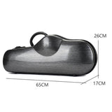 Maxbell Alto Saxophone Case Saxophone Carrying Case for Outdoor Exercise Performance gray