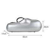 Maxbell Alto Saxophone Case Saxophone Carrying Case for Outdoor Exercise Performance Argent