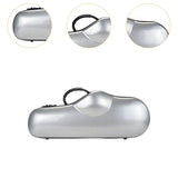 Maxbell Alto Saxophone Case Saxophone Carrying Case for Outdoor Exercise Performance Argent