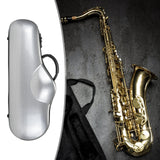 Maxbell Alto Saxophone Case Saxophone Carrying Case for Outdoor Exercise Performance Argent