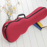 Maxbell Ukulele Hard Case 26inch Lightweight Portable Ukuleles Bag for Tenor Ukulele Red