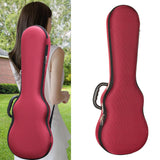 Maxbell Ukulele Hard Case 26inch Lightweight Portable Ukuleles Bag for Tenor Ukulele Red