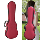 Maxbell Ukulele Hard Case 26inch Lightweight Portable Ukuleles Bag for Tenor Ukulele Red