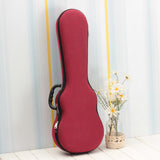 Maxbell Ukulele Hard Case 26inch Lightweight Portable Ukuleles Bag for Tenor Ukulele Red