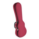 Maxbell Ukulele Hard Case 26inch Lightweight Portable Ukuleles Bag for Tenor Ukulele Red