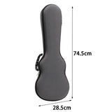 Maxbell Ukulele Hard Case 26inch Lightweight Portable Ukuleles Bag for Tenor Ukulele Gray