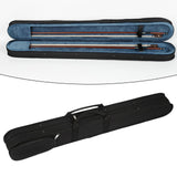 Maxbell String Bass Bow Box Portable Padded Bow Bag for Outdoor Performances Camping Black