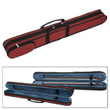 Maxbell String Bass Bow Box Portable Padded Bow Bag for Outdoor Performances Camping Red