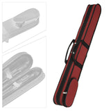 Maxbell String Bass Bow Box Portable Padded Bow Bag for Outdoor Performances Camping Red