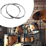 Maxbell 2 Pieces 10 Holes 14in Drum Hoop Percussion Instrument Accessories Drum Rings